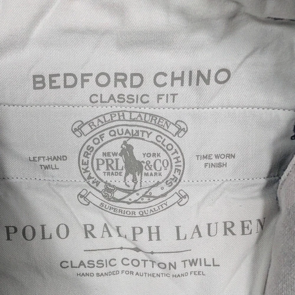 Polo Ralph Lauren Shorts Mens 34 Navy Bedford Chino Lighthouse Embroidered‎